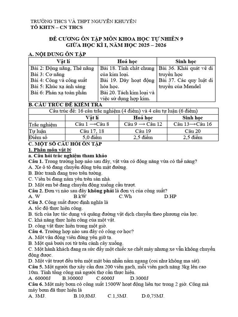 DC KHTN | PDF