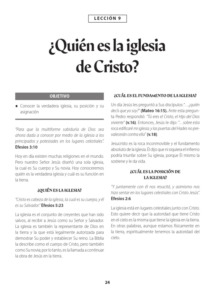 La Verdadera Iglesia de Cristo | PDF | Jesús | Iglesia cristiana