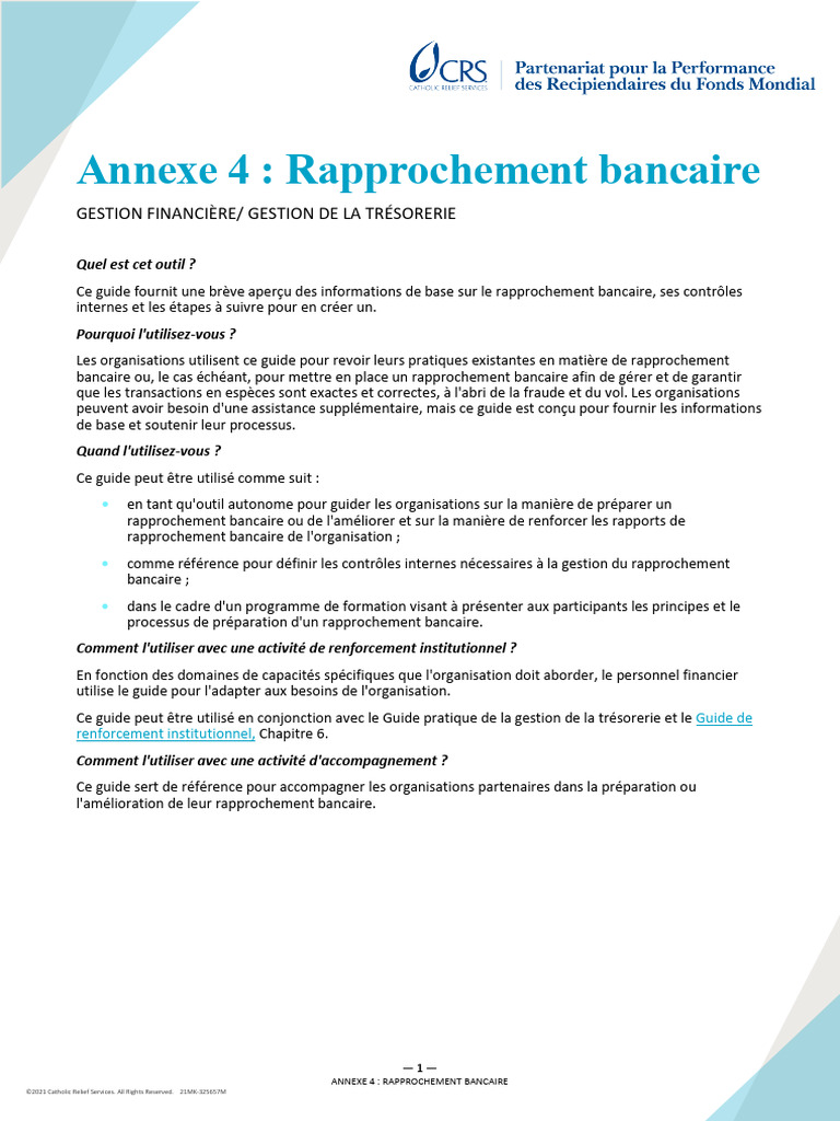 Guide du Rapprochement Bancaire Essentiel | PDF | Banques | Comptabilité