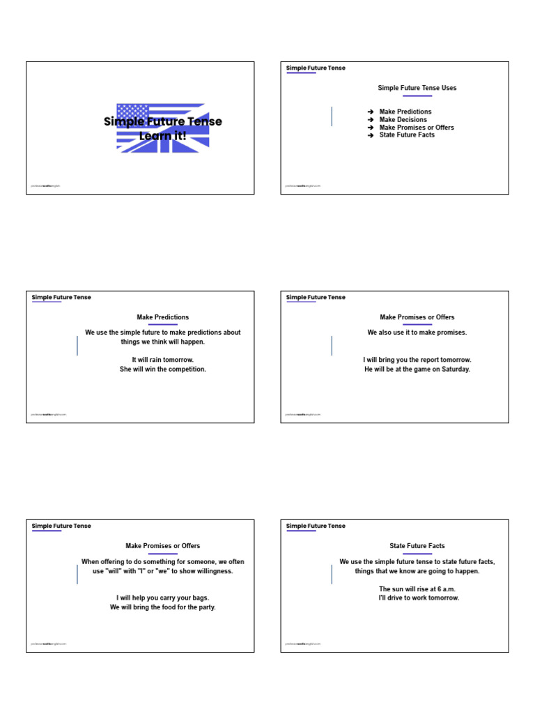 Learn+It!+ +Simple+Future+Tense+ +PRINT+VERSION | PDF | English Grammar ...
