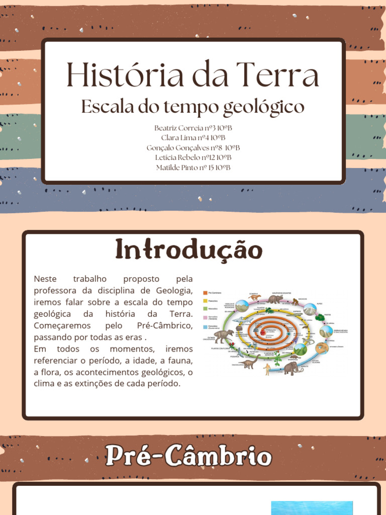 Escala do Tempo Geológico da Terra | PDF | Extinção | Estratigrafia