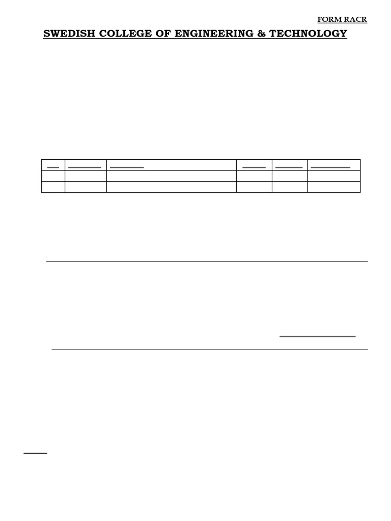 Additional Course Registration Form | PDF | Course Credit | Academic Term