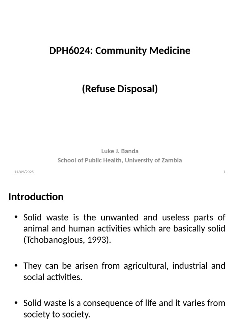 Solid Waste Management Overview | PDF | Municipal Solid Waste | Waste ...