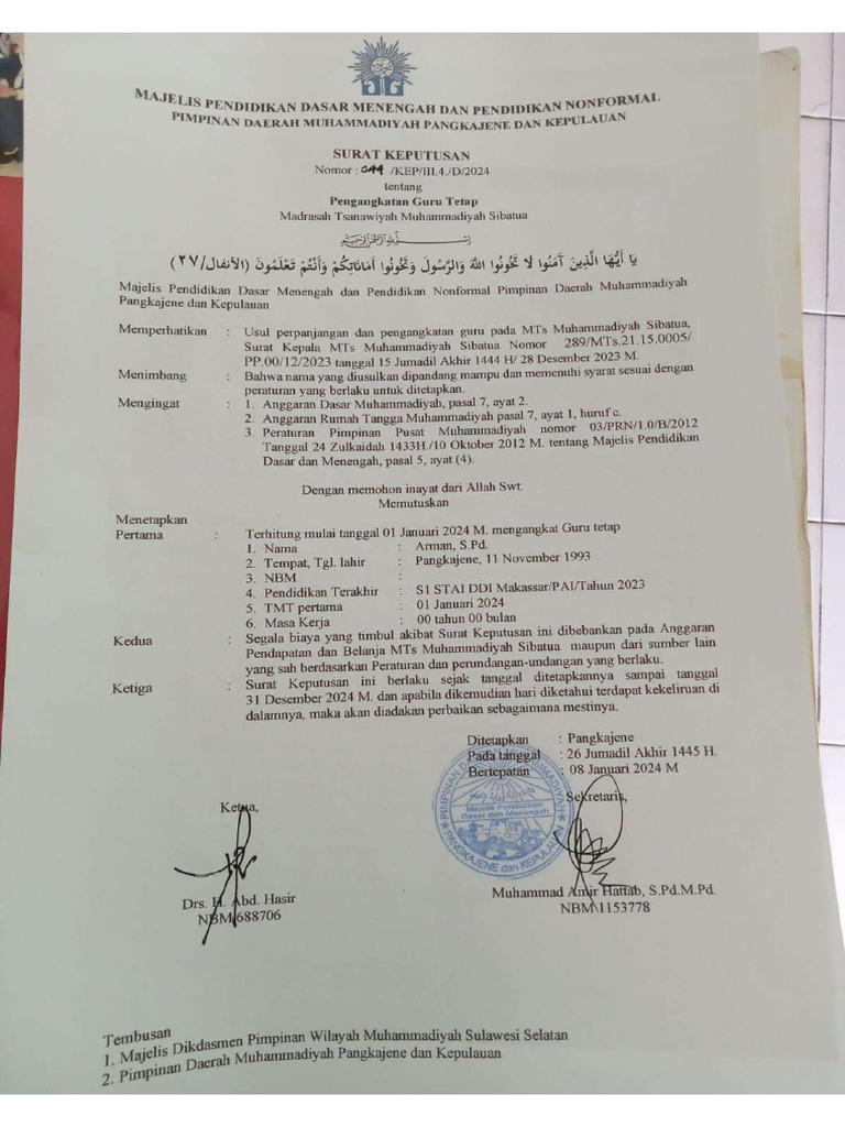 SK ARMAN S.PD | PDF