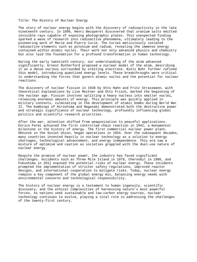 Nuclear Document Expanded 1 | PDF | Nuclear Fission | Nuclear Power