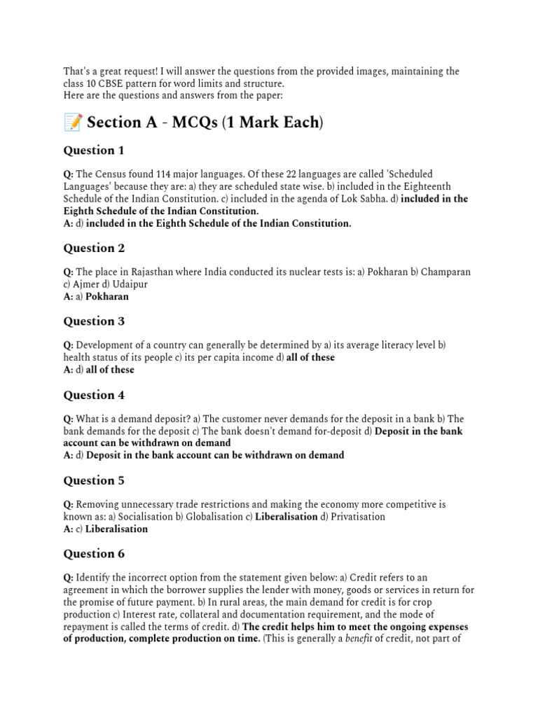 Write The Questions and Answer One by One Accordin... | PDF | Credit ...