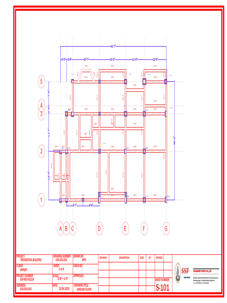 Residential Building Ground Floor Plan | PDF