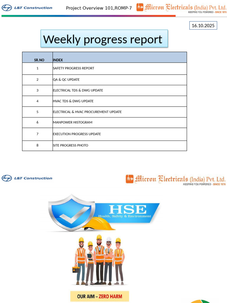 ROMP-7 Weekly Progress Report | PDF | Pipe (Fluid Conveyance ...