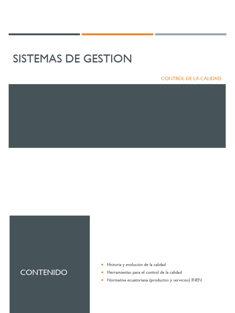 Sistemas de Gestión y Control de Calidad | PDF | Calidad (comercial ...