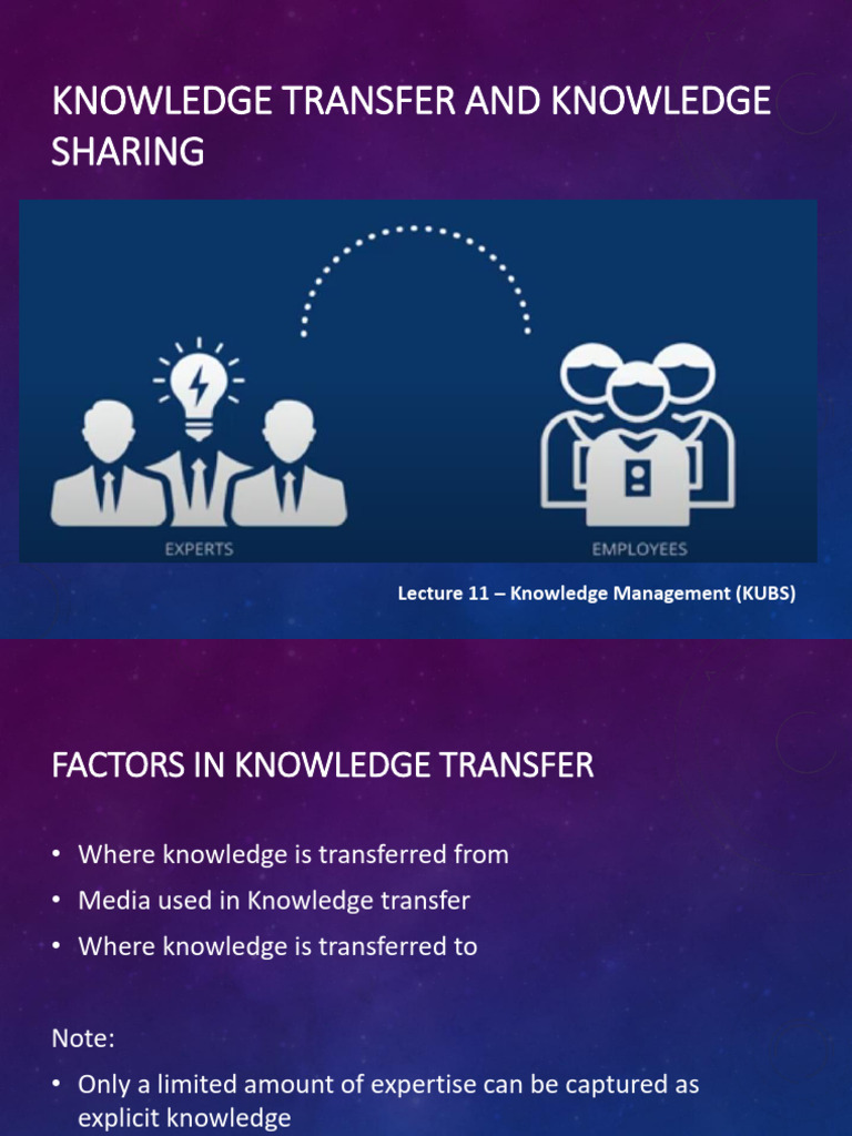 Knowledge - Management - Lectures - KUBS - 11 | PDF | Knowledge ...