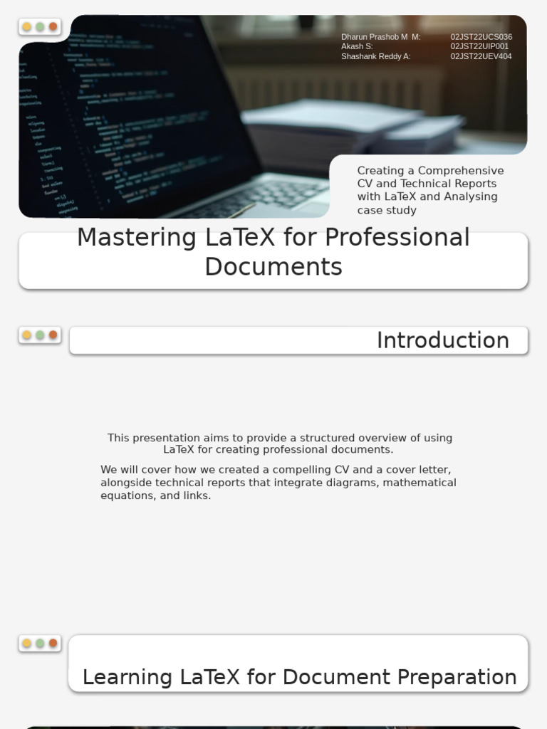 LaTeX for CVs and Technical Reports | PDF | Nonverbal Communication ...