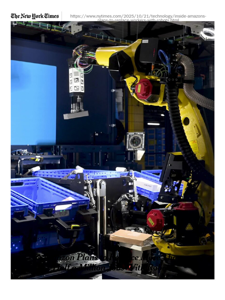 Amazon's Automation to Replace 500K Jobs | PDF | Automation | Warehouse
