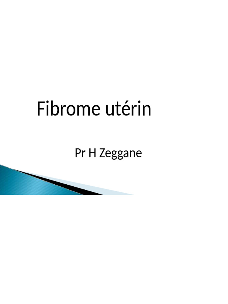 29.fibrome Utérin - 1 | PDF