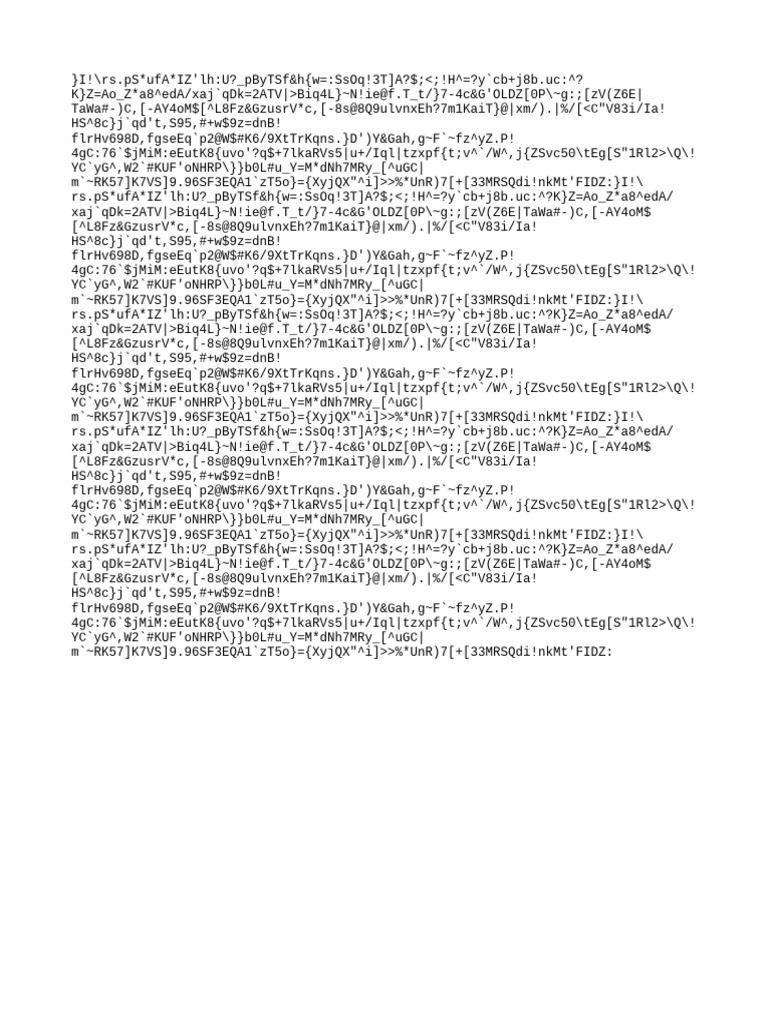 Encrypted Data String Analysis | PDF