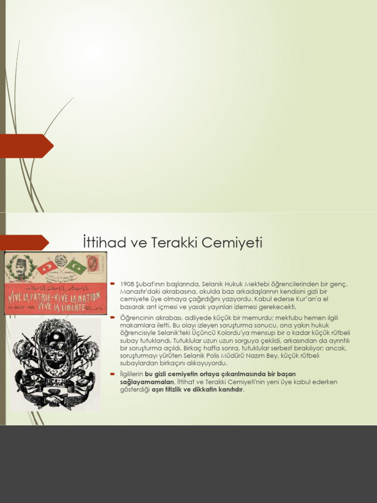 Osmanlı Siyasal Tarihi (1789-1918) İTC 1 Sıkıştırılmış | PDF
