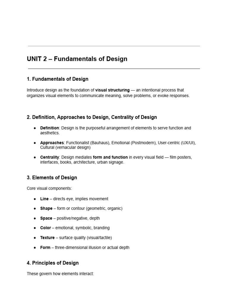 Fundamentals of Design Explained | PDF
