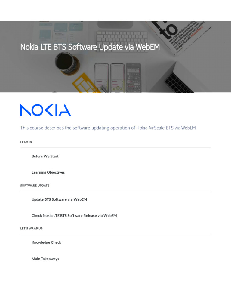 Nokia BTS Software Update via WebEM | PDF | Computer Science | Software