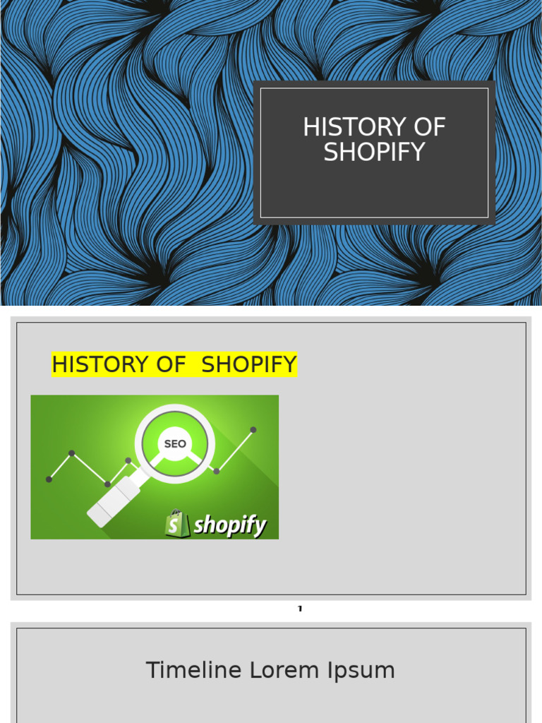 Shopify History Timeline Overview | PDF