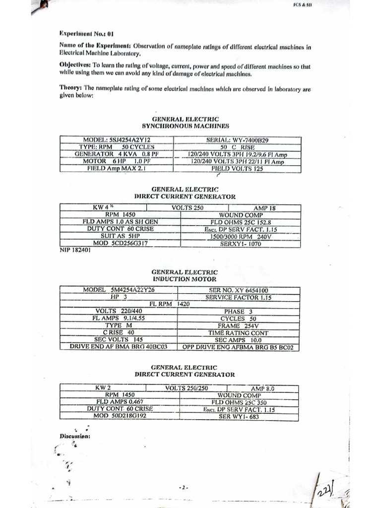 Machine Lab Manual | PDF