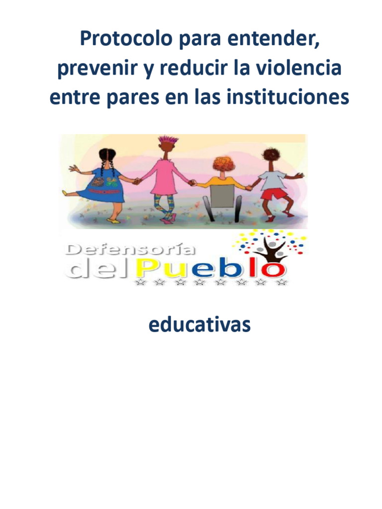 Protocolon para Prevenir La Violencia Entre Pare 1 | PDF | Violencia ...