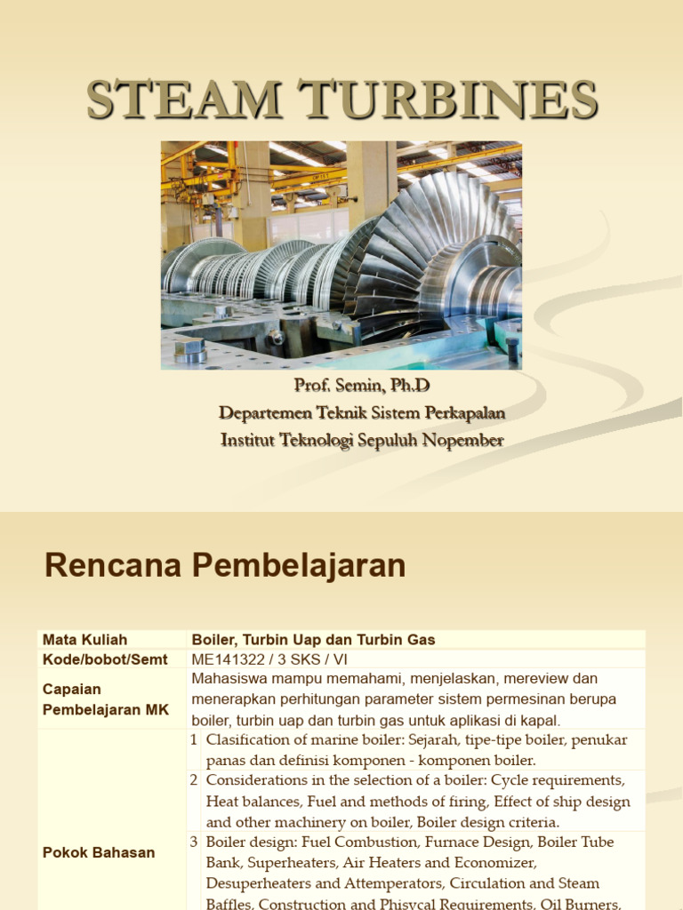 Steam Turbines | PDF | Turbine | Steam