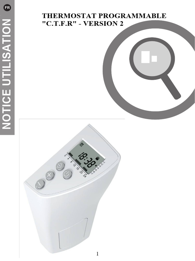 Guide d'utilisation du thermostat C.T.F.R. | PDF | Radiateur | Fenêtre