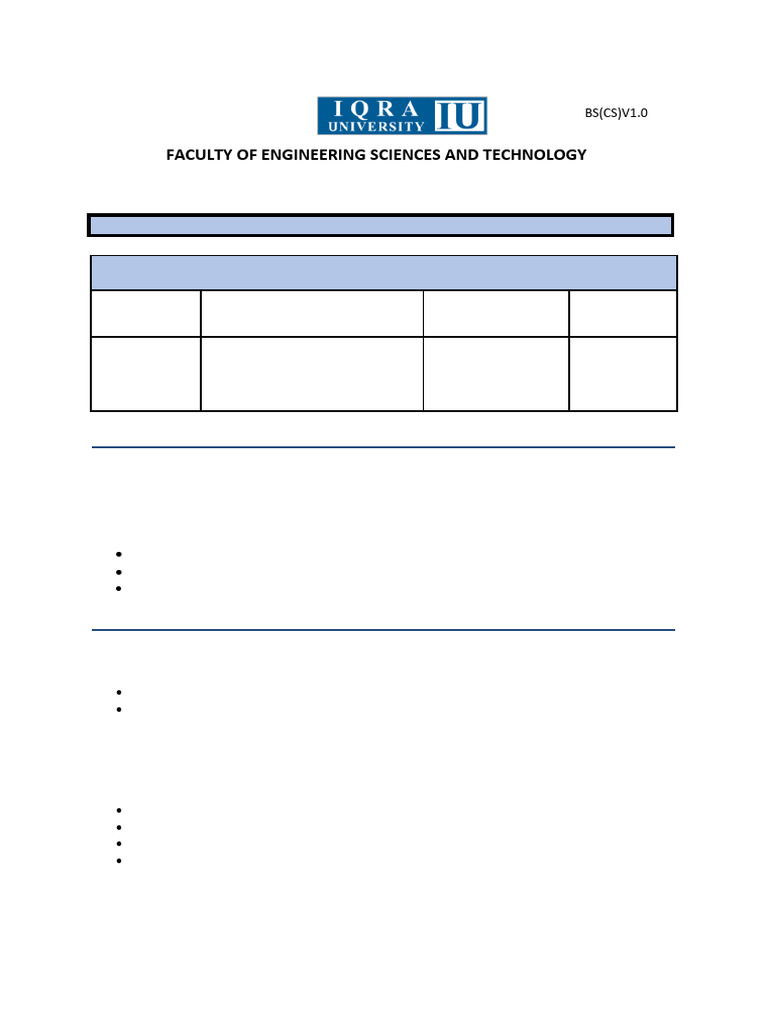 Assignment No. 1 - BS (CS) | PDF