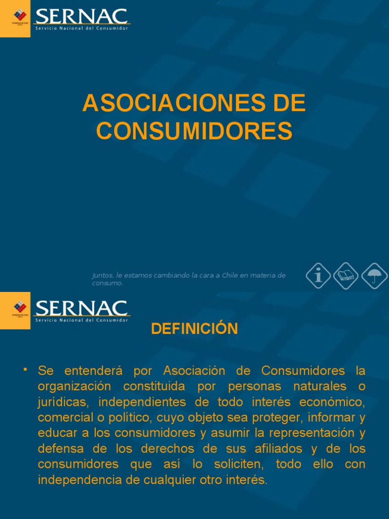 ASOCIACIONES DE CONSUMIDORES 2 Consumo (economía) Chile