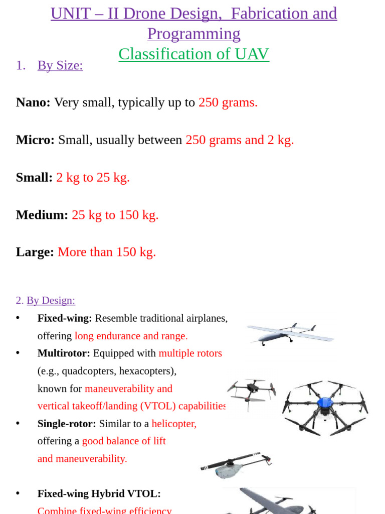 Unit 2 - Classification of UAV | PDF | Unmanned Aerial Vehicle ...