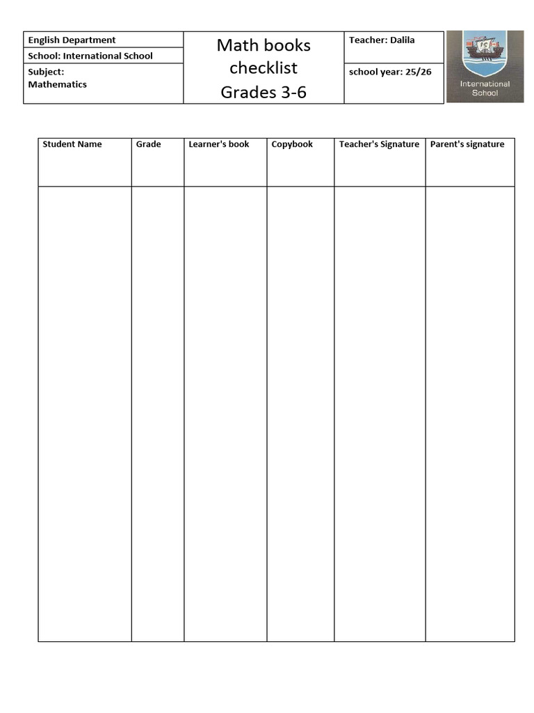 Checklist | PDF