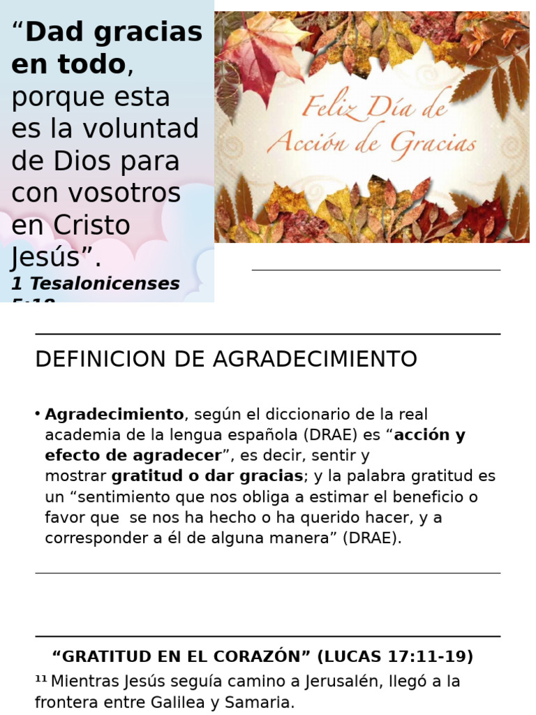 Importancia de la Gratitud en la Fe | PDF | Jesús | Gratitud