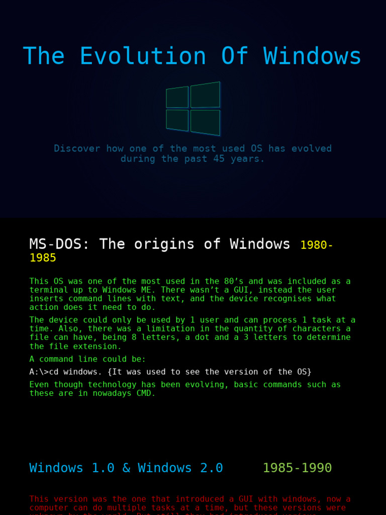 The Evolution Of Windows Powerpoint | PDF | Microsoft Windows ...