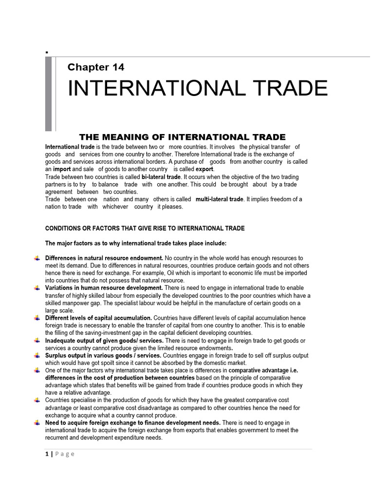 Understanding International Trade Factors | PDF | Tariff | Protectionism