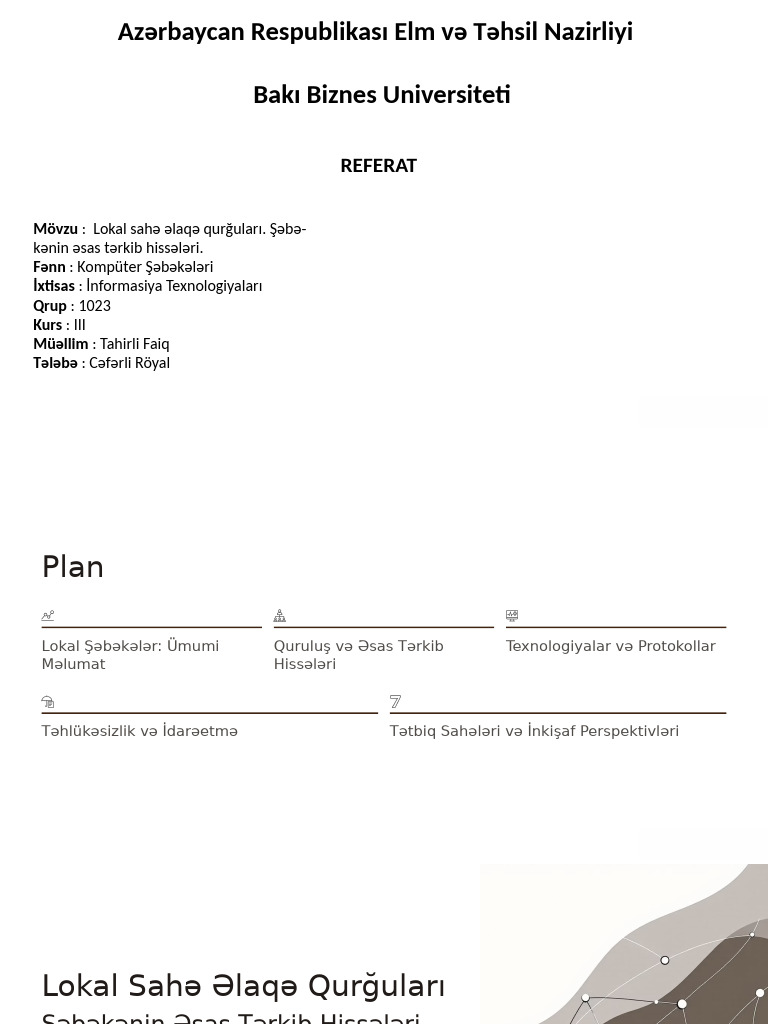 LAN Technologies | PDF