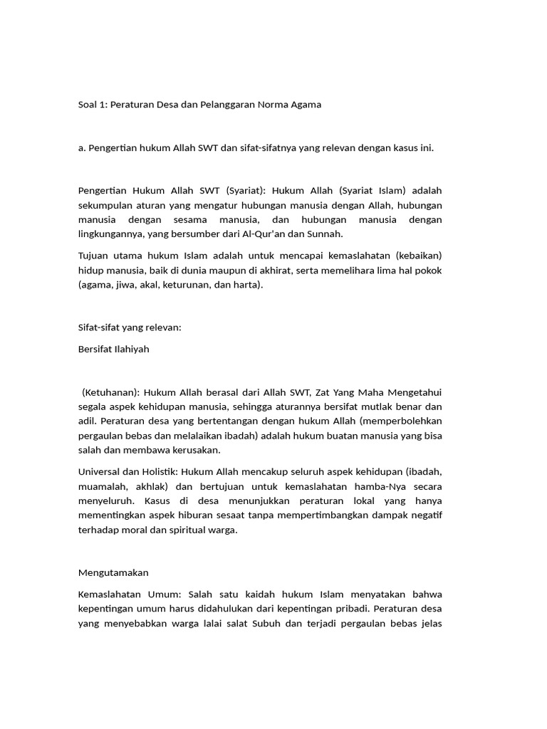 Hukum Allah dan Moralitas dalam Islam | PDF