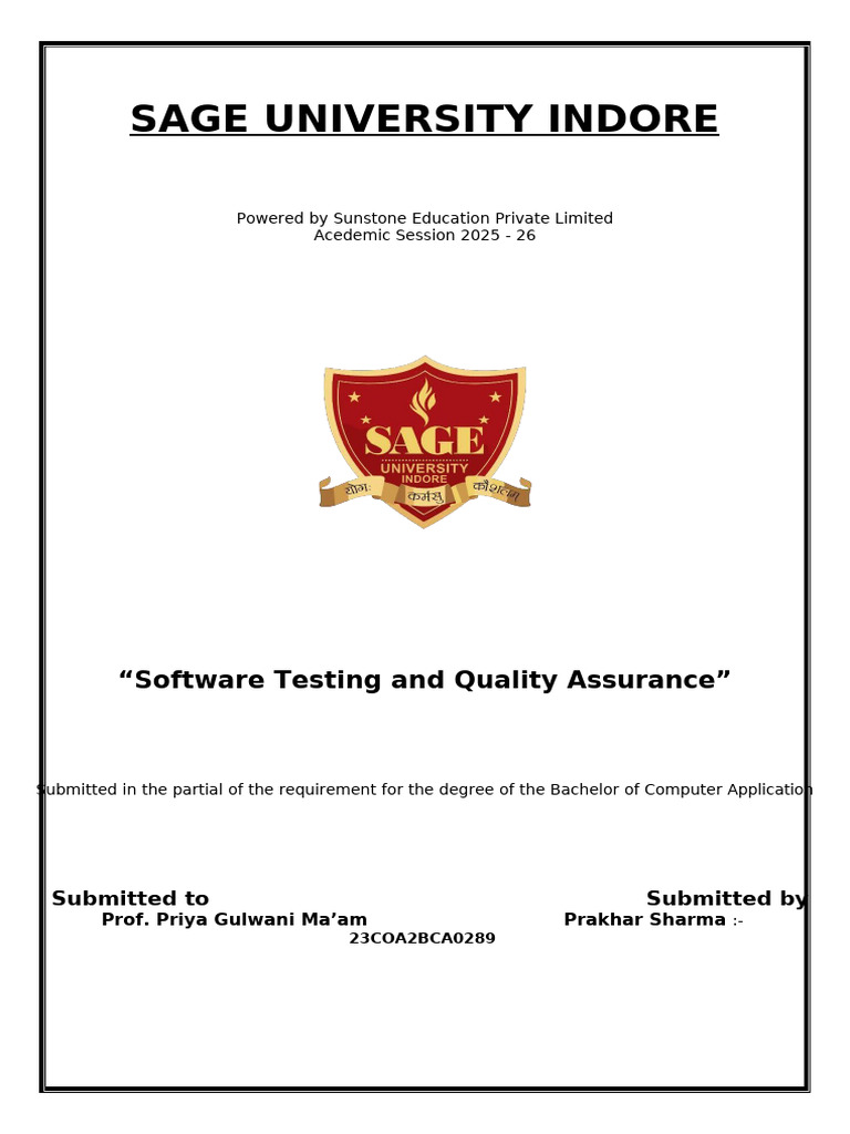 Software Testing and Quality Assurance | PDF | Software Testing ...