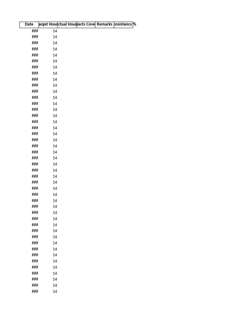 UPSC Study Hours Tracker Nov2025 Apr2026 | PDF