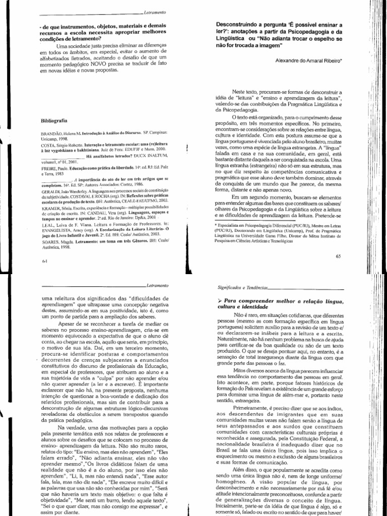 18 11 Letramento Maria Mello | PDF