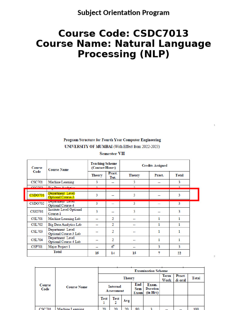 Natural Language Processing Course Overview | PDF | Parsing | Semantics
