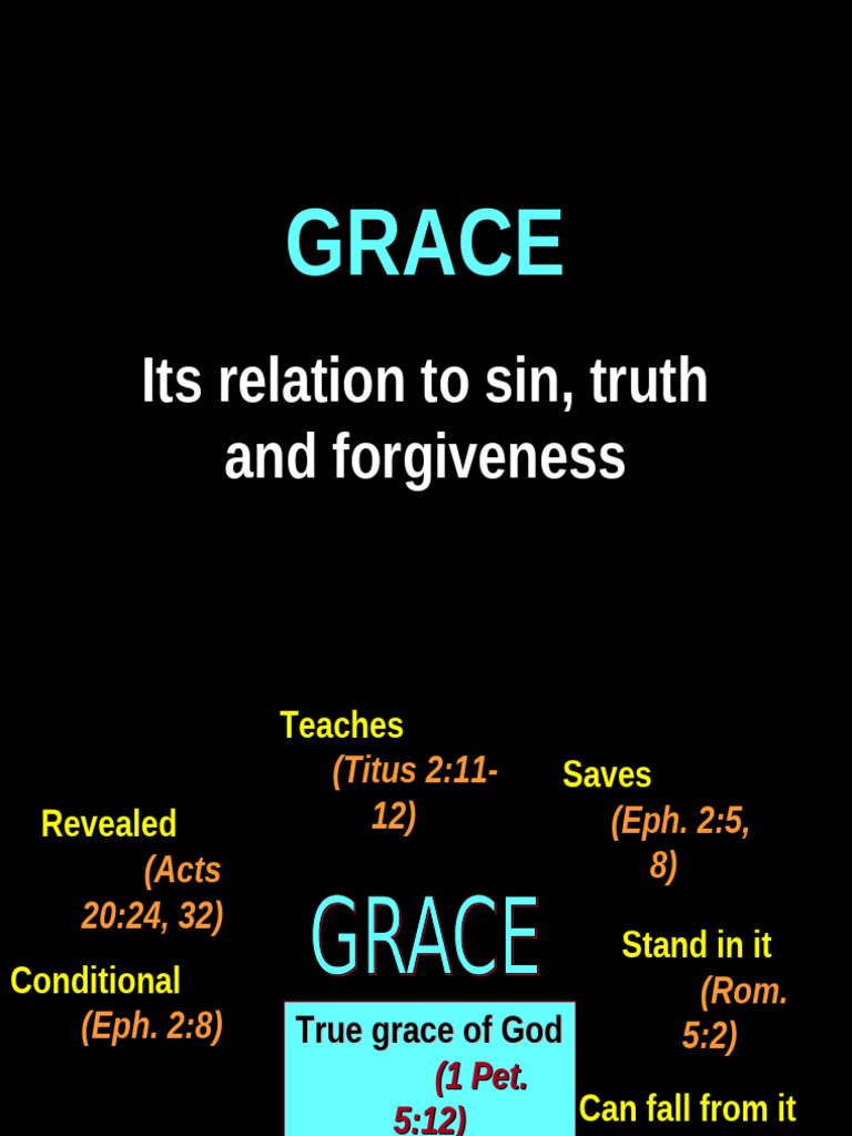 Understanding Grace: Sin and Forgiveness | PDF | Grace In Christianity ...