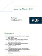 Programme Du Master SID