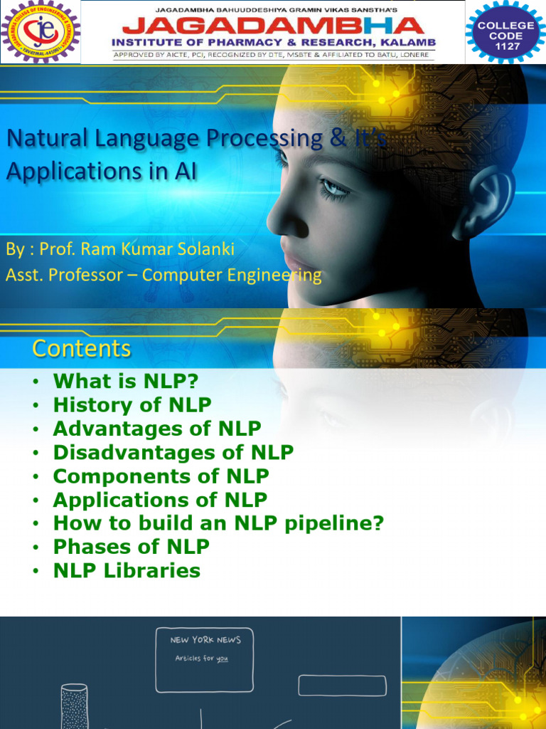 NLP Overview and Applications in AI | PDF | Part Of Speech | Applied ...