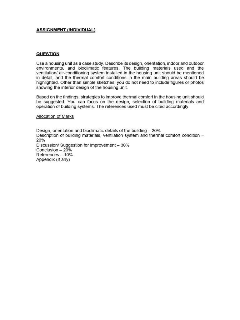 Assignment (Individual) - 20254 | PDF