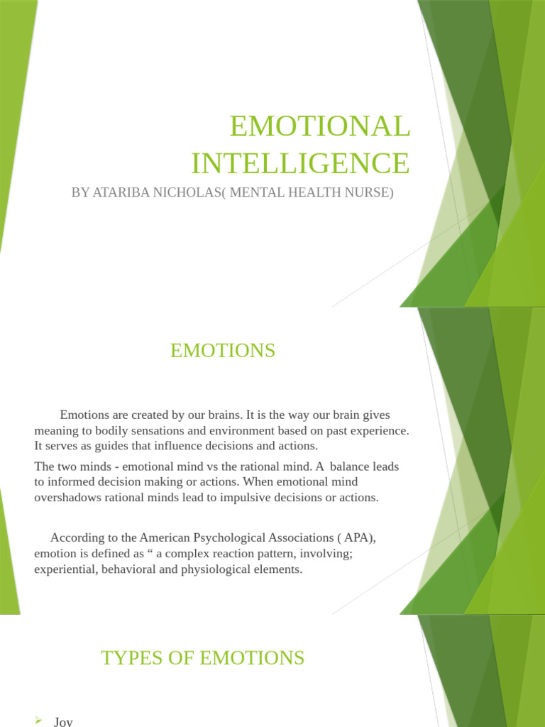 Understanding Emotional Intelligence | PDF | Emotions | Mind