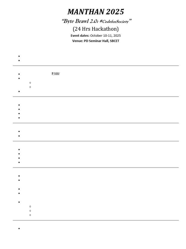 Hackathon Info | PDF