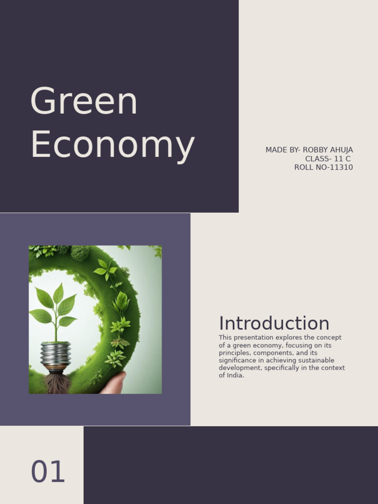 Green Economy and Sustainable Development in India | PDF ...
