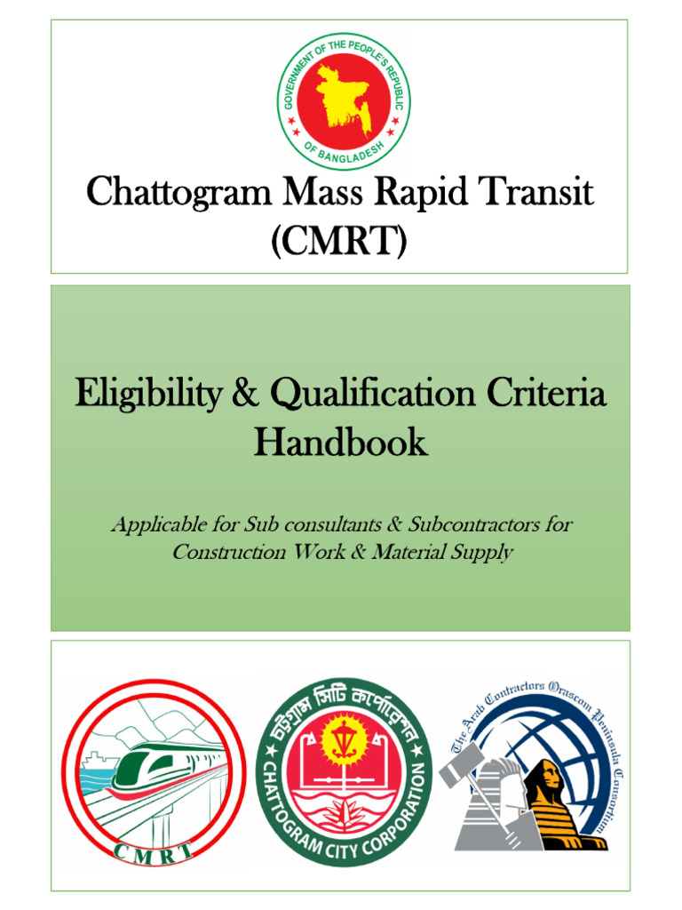 CMRT Eligibility Criteria Handbook | PDF | Environmental Impact ...