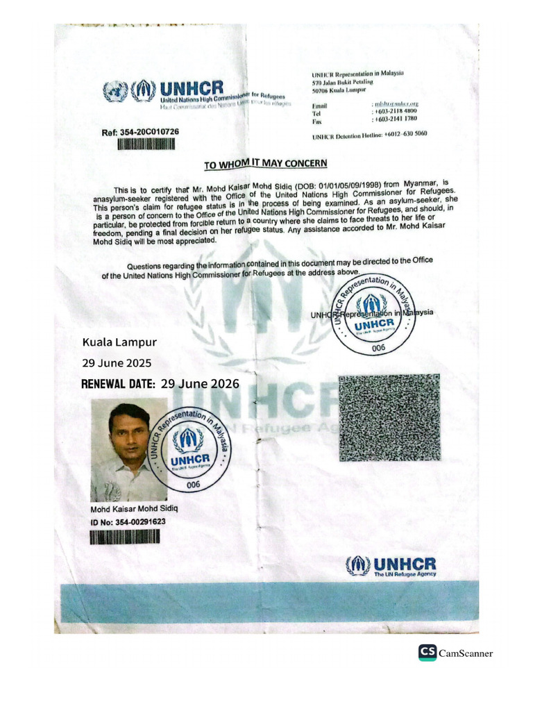 UNHCR Document | PDF