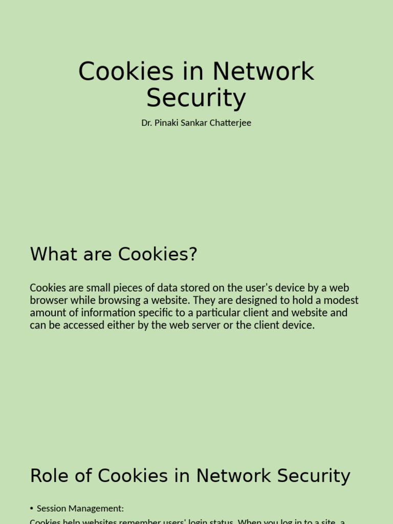 Cookies and Network Security Risks | PDF