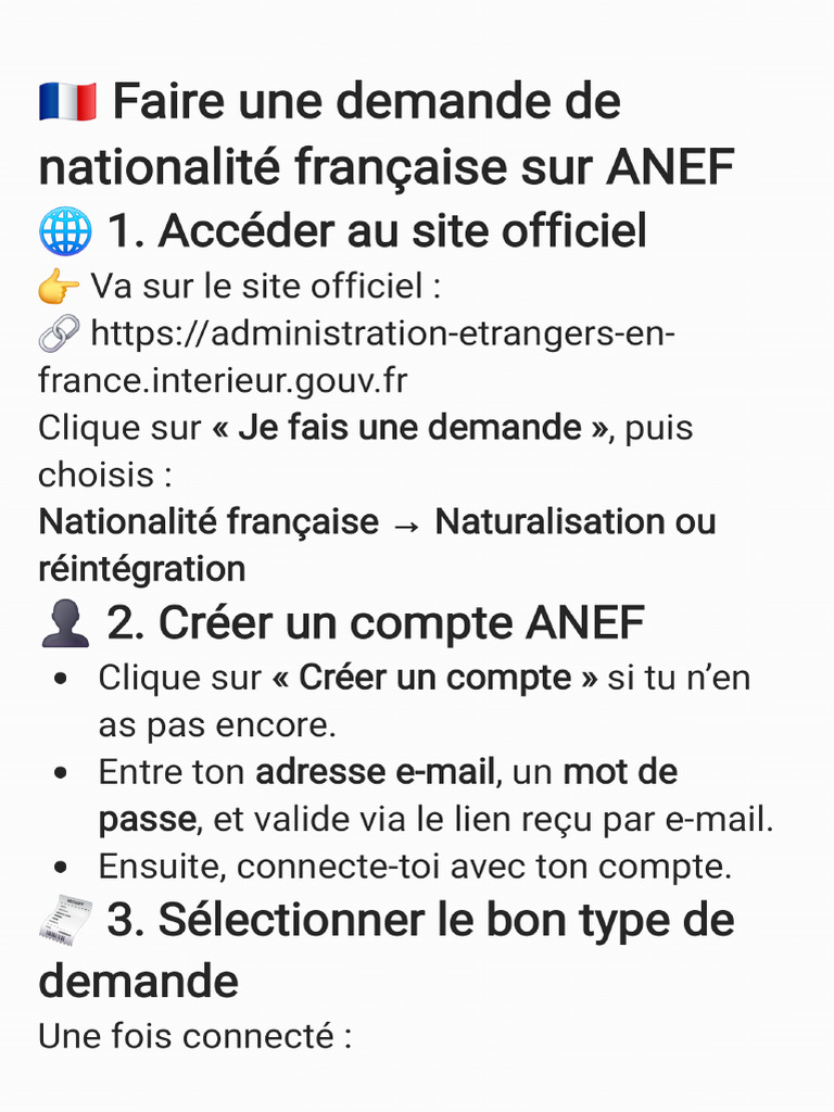 Naturalisation Demarche | PDF